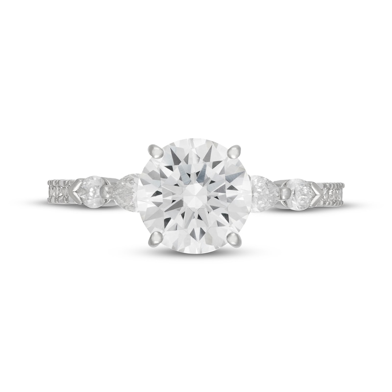 Main Image 2 of Neil Lane Artistry Round-Cut Lab-Grown Diamond Engagement Ring 2-5/8 ct tw 14K White Gold