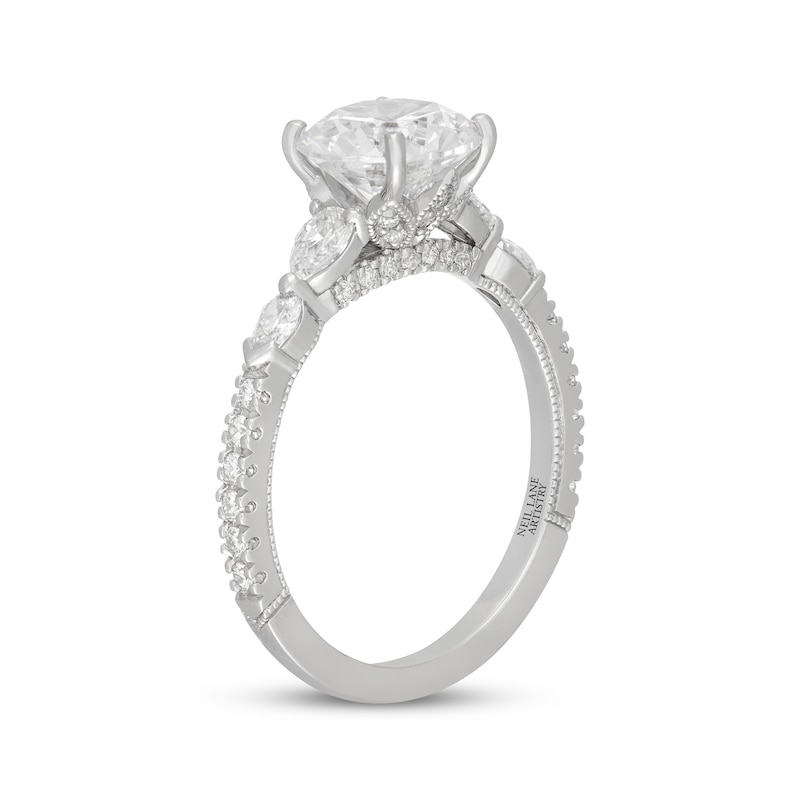 Main Image 3 of Neil Lane Artistry Round-Cut Lab-Grown Diamond Engagement Ring 2-5/8 ct tw 14K White Gold