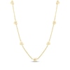 Thumbnail Image 1 of Openwork Heart Station Rope Chain Necklace Hollow 10K Yellow Gold 18"