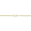 Thumbnail Image 2 of Openwork Heart Station Rope Chain Necklace Hollow 10K Yellow Gold 18"