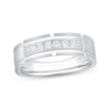 Thumbnail Image 1 of Now + Forever Men's Diamond Channel Wedding Band 1/4 ct tw 10K White Gold
