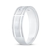 Thumbnail Image 2 of Now + Forever Men's Diamond Channel Wedding Band 1/4 ct tw 10K White Gold
