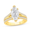 Thumbnail Image 1 of Now + Forever Marquise-Cut Lab-Grown Diamond Engagement Ring 3-1/2 ct tw 14K Yellow Gold