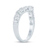Thumbnail Image 2 of Lab-Grown Diamond Chevron Anniversary Ring 1-1/2 ct tw 14K White Gold