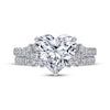 Thumbnail Image 3 of Heart-Shaped Lab-Grown Diamond Bridal Set 2-3/4 ct tw 14K White Gold