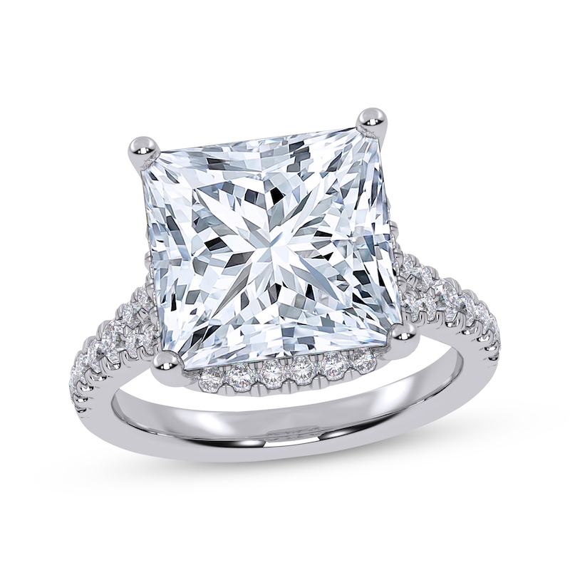 Main Image 1 of Now + Forever Lab-Grown Diamonds Princess-Cut Engagement Ring 5-1/2 ct tw 14K White Gold