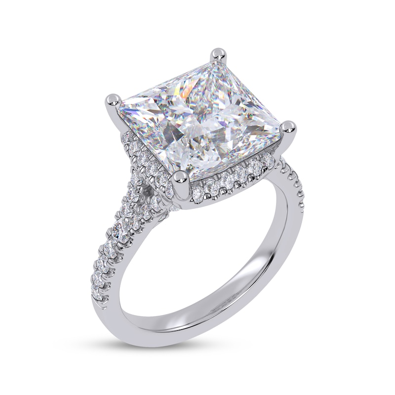Main Image 2 of Now + Forever Lab-Grown Diamonds Princess-Cut Engagement Ring 5-1/2 ct tw 14K White Gold