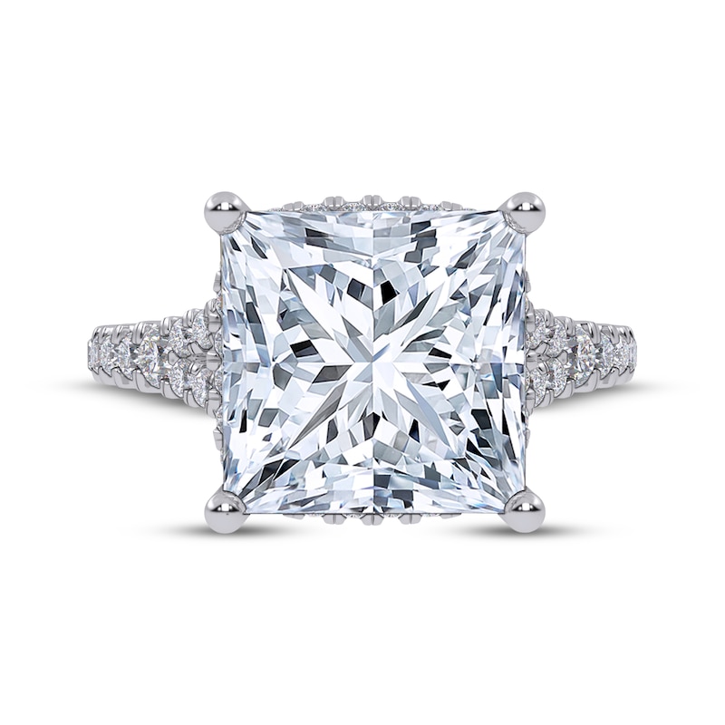 Main Image 3 of Now + Forever Lab-Grown Diamonds Princess-Cut Engagement Ring 5-1/2 ct tw 14K White Gold