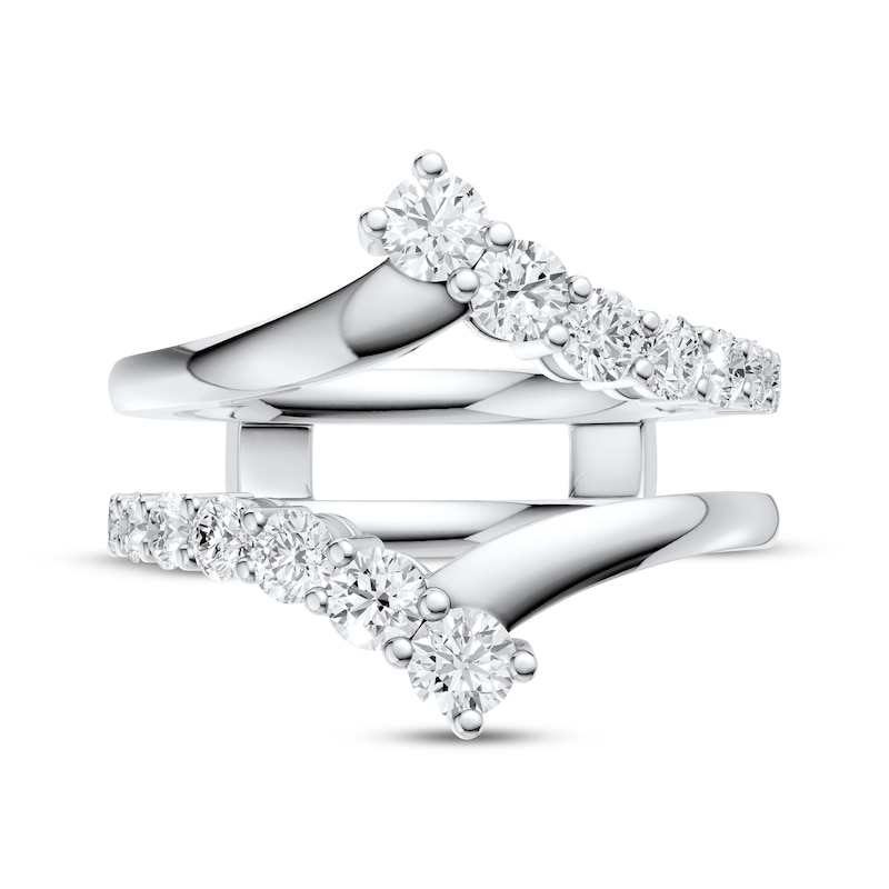 Main Image 4 of Now + Forever Diamond Graduated Bypass Enhancer Ring 1 ct tw 14K White Gold