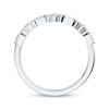 Thumbnail Image 3 of Now + Forever Lab-Grown Diamonds Baguette & Round-Cut Anniversary Ring 1/4 ct tw 14K White Gold