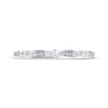 Thumbnail Image 4 of Now + Forever Lab-Grown Diamonds Baguette & Round-Cut Anniversary Ring 1/4 ct tw 14K White Gold
