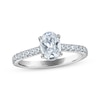 Thumbnail Image 1 of Now + Forever Certified Oval-Cut Diamond Engagement Ring 1-1/4 ct tw Platinum