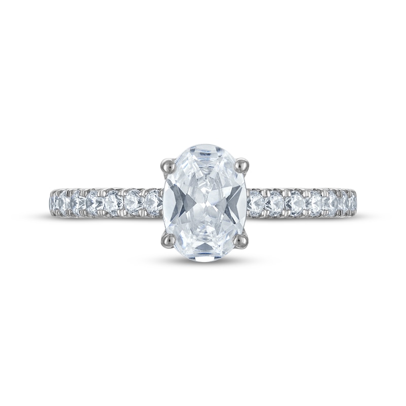 Main Image 3 of Now + Forever Certified Oval-Cut Diamond Engagement Ring 1-1/4 ct tw Platinum