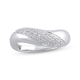STUDIO BY KAY Diamond Pavé Wave Ring 1/3 ct tw Sterling Silver