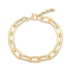 Thumbnail Image 2 of STUDIO BY KAY 8mm Paperclip Chain Bracelet 24K Yellow Gold Vermeil Solid Sterling Silver 7.5"