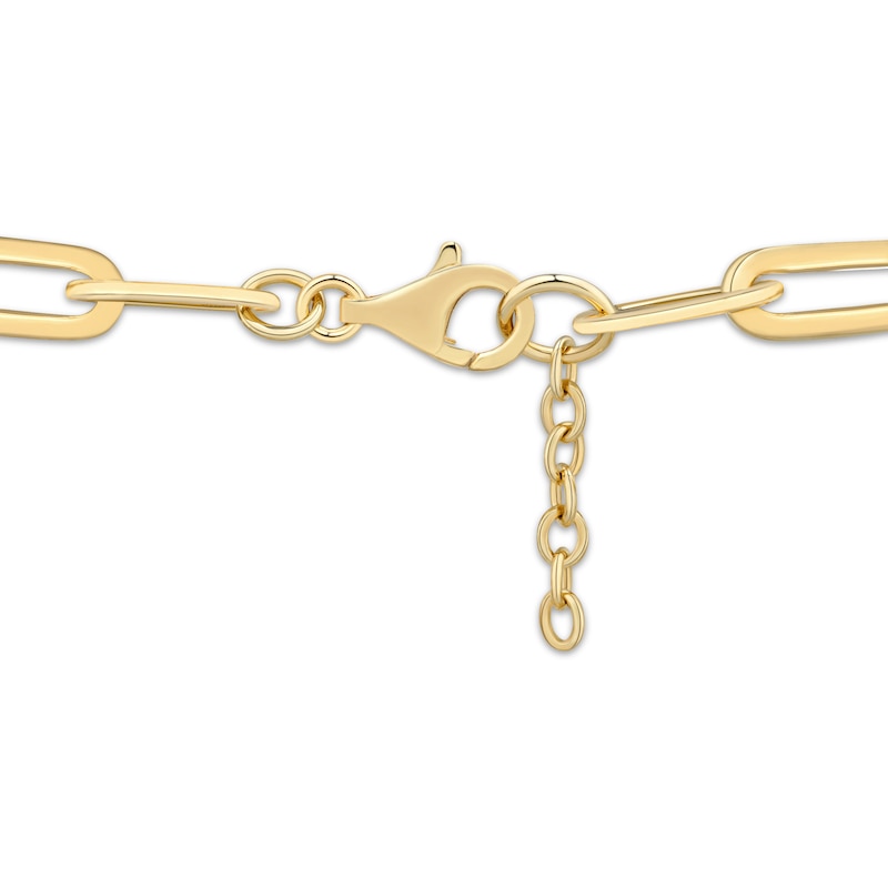 Main Image 3 of STUDIO BY KAY 8mm Paperclip Chain Bracelet 24K Yellow Gold Vermeil Solid Sterling Silver 7.5"