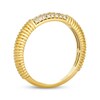 Thumbnail Image 3 of Le Vian Diamond Ribbed Ring 1/8 ct tw 14K Honey Gold