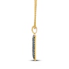 Thumbnail Image 2 of Le Vian Men's Diamond & Blue Sapphire Necklace 1-3/8 ct tw 14K Honey Gold 22"