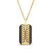 Thumbnail Image 1 of Le Vian Men's Diamond Octagon Tag Necklace 1-1/5 ct tw 14K Honey Gold 22"