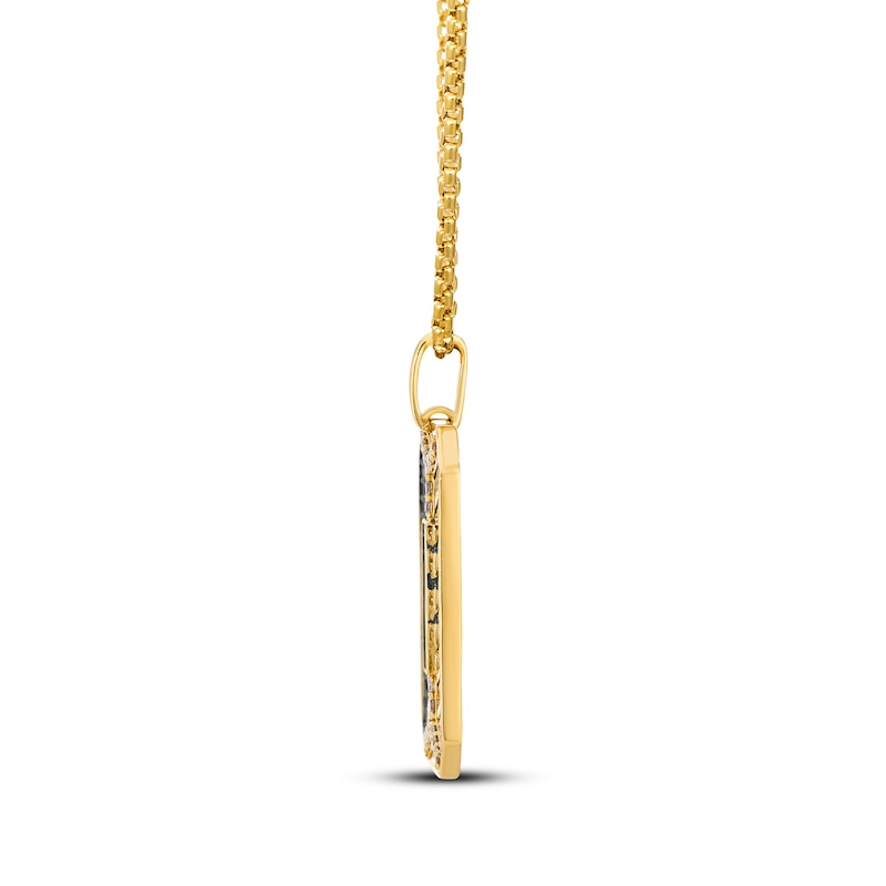 Main Image 2 of Le Vian Men's Diamond Octagon Tag Necklace 1-1/5 ct tw 14K Honey Gold 22"