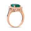 Thumbnail Image 2 of Le Vian Emerald-Cut Emerald Ring 3/8 ct tw Diamonds 14K Strawberry Gold
