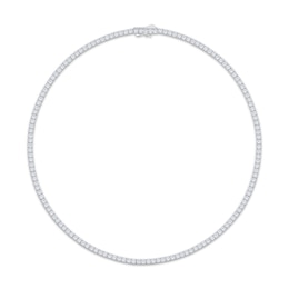 Self-Correcting Lab-Grown Diamond Tennis Necklace 10 ct tw 14K White Gold 17"