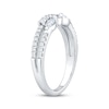 Thumbnail Image 2 of Now + Forever Round & Marquise-Cut Diamond Two-Row Anniversary Ring 1/2 ct tw 10K White Gold