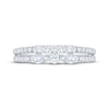 Thumbnail Image 3 of Now + Forever Round & Marquise-Cut Diamond Two-Row Anniversary Ring 1/2 ct tw 10K White Gold
