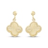 Thumbnail Image 2 of Italian Brilliance Diamond-Cut Clover Dangle Earrings 14K Yellow Gold