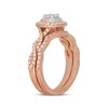 Thumbnail Image 2 of Neil Lane Round-Cut Diamond Double Halo Bridal Set 7/8 ct tw 14K Two-Tone Gold