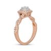 Thumbnail Image 2 of Neil Lane Round-Cut Diamond Double Halo Engagement Ring 5/8 ct tw 14K Two-Tone Gold