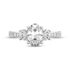 Thumbnail Image 3 of THE LEO Legacy Lab-Grown Diamond Oval-Cut Three-Stone Engagement Ring 1-1/2 ct tw 14K White Gold