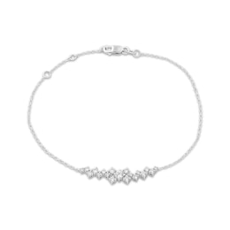 JOUJE Collection Lab-Grown Diamond Scatter Bracelet 1/2 ct tw Sterling Silver 7.5"