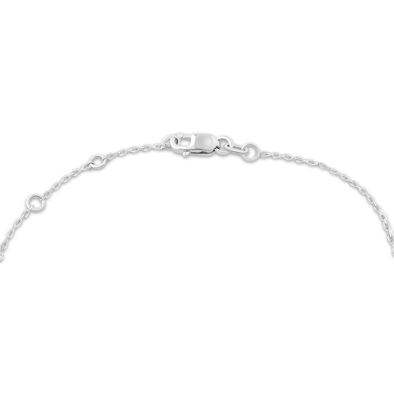 Main Image 2 of JOUJE Collection Lab-Grown Diamond Scatter Bracelet 1/2 ct tw Sterling Silver 7.5"
