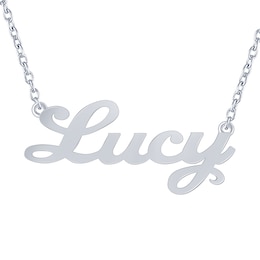 Script Nameplate Necklace (1 Name)