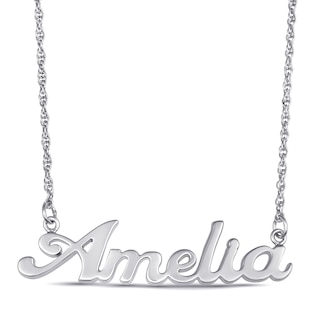 Script Nameplate Necklace (1 Name)