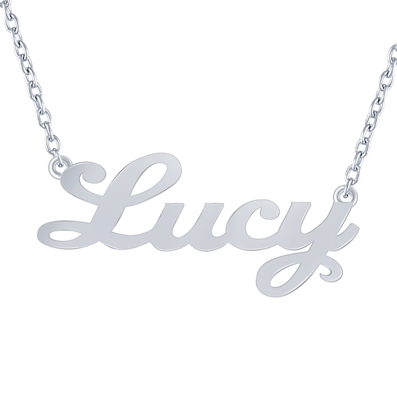 Script Nameplate Necklace (1 Name)