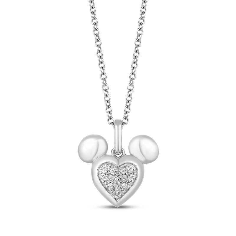 Disney Necklace - Minnie Mouse Icons Floating Charms -Neck-L