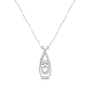 Thumbnail Image 1 of KAY Lab-Grown Diamonds Oval-Cut Overlapping Teardrop Necklace 1/2 ct tw 14K White Gold 18&quot;