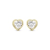 Thumbnail Image 2 of Children's Cubic Zirconia Heart Stud Earrings 14K Yellow Gold