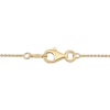 Thumbnail Image 4 of Diamond Three-Stone Infinity Necklace 1/2 ct tw 10K Yellow Gold 18"