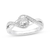 Thumbnail Image 1 of Diamond Bypass Promise Ring 1/15 ct tw Sterling Silver
