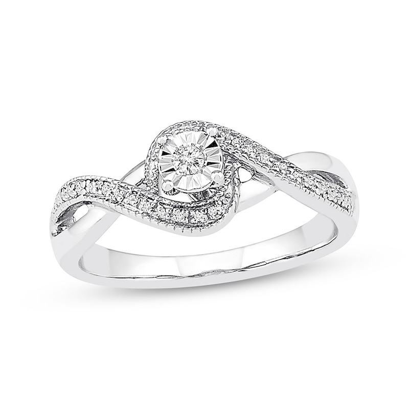 Diamond Promise Ring 1/15 ct tw Sterling Silver