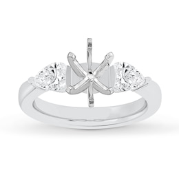 Now + Forever Lab-Grown Diamonds Engagement Ring Setting 3/4 ct tw 14K White Gold