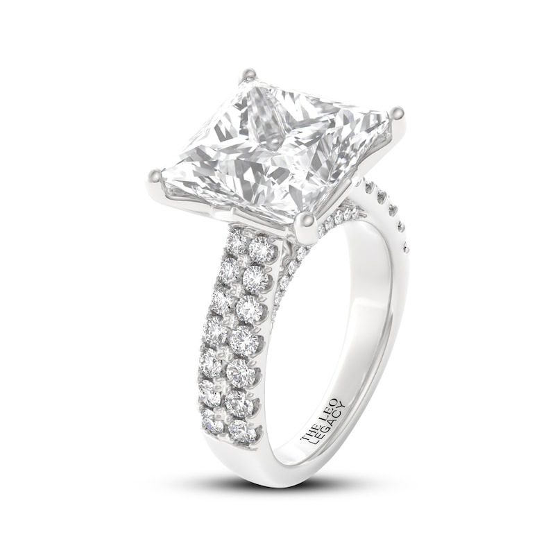 Main Image 2 of THE LEO Legacy Lab-Grown Diamond Princess-Cut Engagement Ring 9 ct tw 14K White Gold