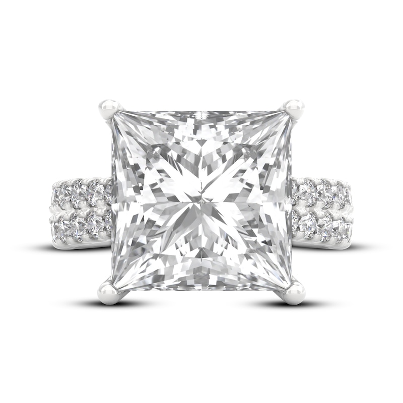 Main Image 3 of THE LEO Legacy Lab-Grown Diamond Princess-Cut Engagement Ring 9 ct tw 14K White Gold