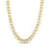 Thumbnail Image 1 of V Circle Chain Necklace 8.9mm Hollow 10K Yellow Gold 18&quot;