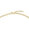 Thumbnail Image 4 of Rope Chain Bead Station Anklet 4mm Semi-Solid 10K Yellow Gold 9"