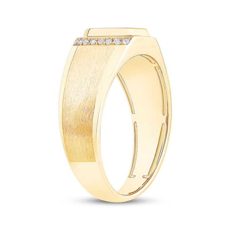 Men's Lab-Created Diamonds by KAY Wedding Band 1 ct tw 14K Yellow Gold