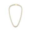 Thumbnail Image 3 of Men's Diamond Angled Curb Chain Necklace 3 ct tw 10K Yellow Gold 22&quot;